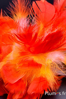Kalkoen lont - diam. 18 cm - wit-geel-rood